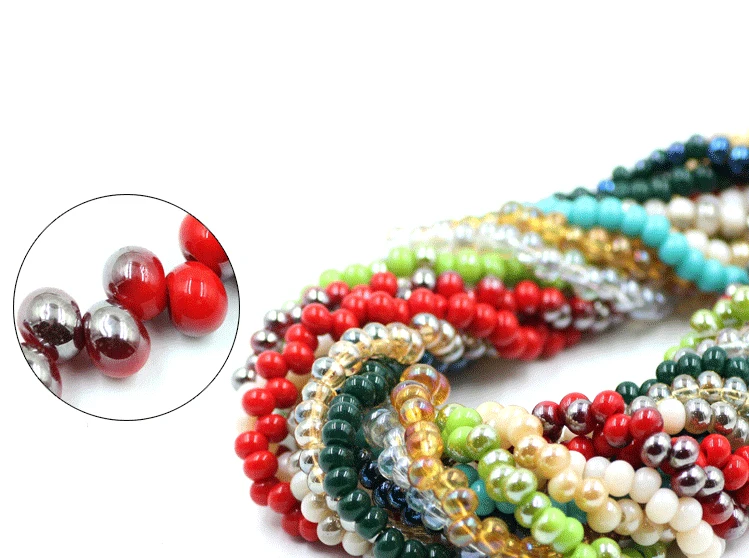 Модные ювелирные изделия 100 шт. Покрытие Кристалл loose beads 6 мм боковое отверстие