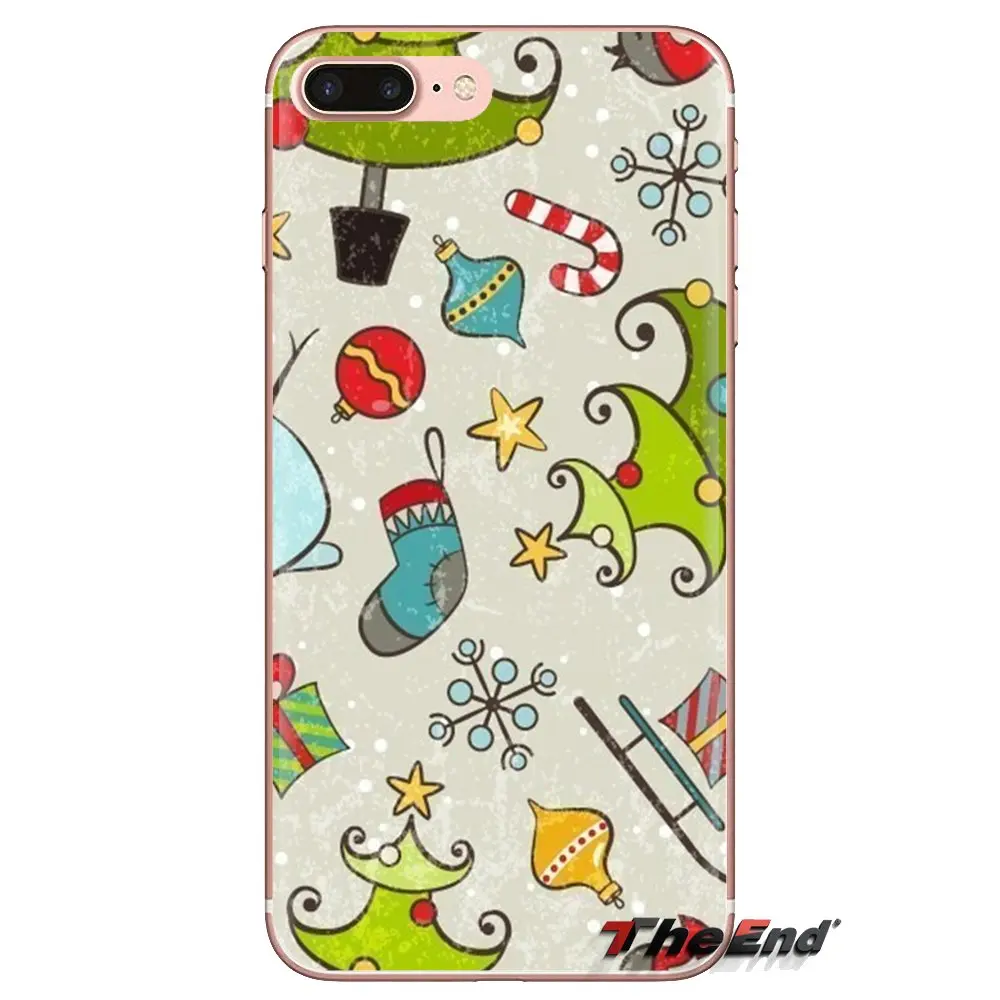 Высококачественные рождественские прозрачные мягкие чехлы для Huawei Nova 2 3 2i 3i Y6 Y7 Y9