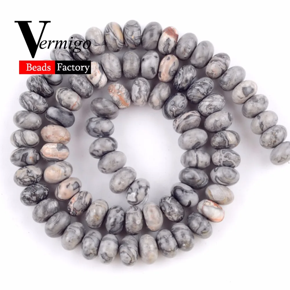Оптовая карта Jaspers Rondelle Abacus бусины из натурального камня для изготовления