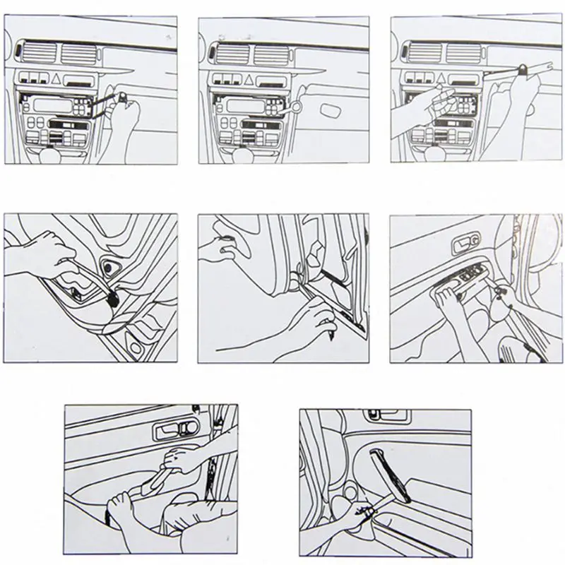 Автомобильный Стайлинг дверной зажим тире аудио панель установщик инструмент