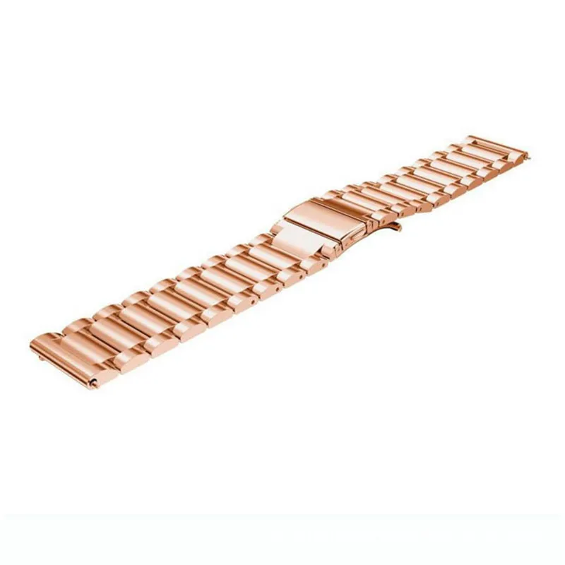 rose gold Для Galaxy Watch 42 мм 46 мм полосы 20 мм 22 мм браслет из нержавеющей стали Миланская петля ремешок для samsung gear S3/S2 с защитой экрана - Цвет ремешка: rose gold