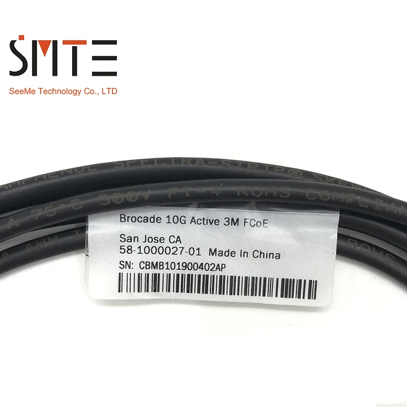 

Brocade 10G FCoE Active SFP+ to SFP+ Cable 58-1000027-01 3 meters