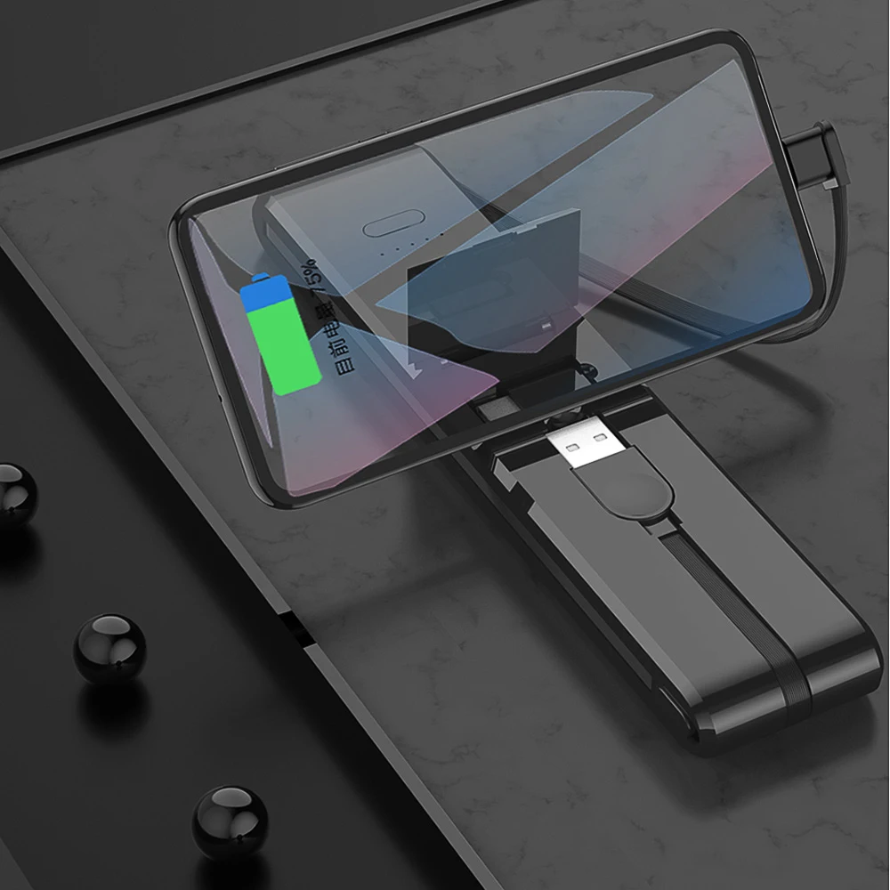 Для Samsung Xiaomi power bank мобильный телефон 5000 мАч Внешняя батарея повербанк мульти