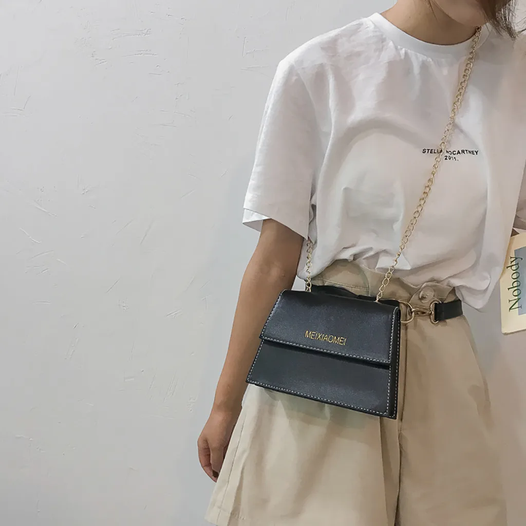 Женская Повседневная сумка через плечо Joker маленькая квадратная с цепочкой для