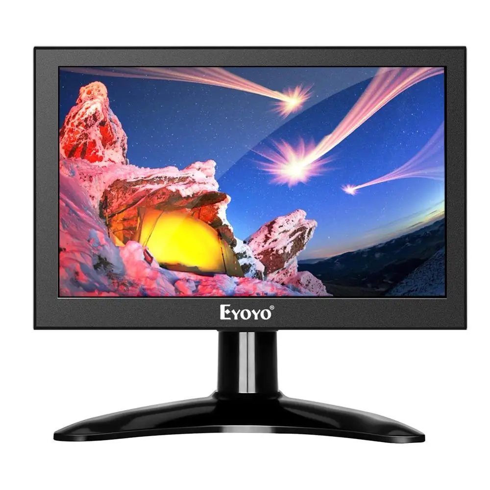 Eyoyo 7 дюймов Портативный 1280x800 ips ЖК Дисплей HDMI ТВ монитор портативный AV/HDMI/BNC/VGA вход