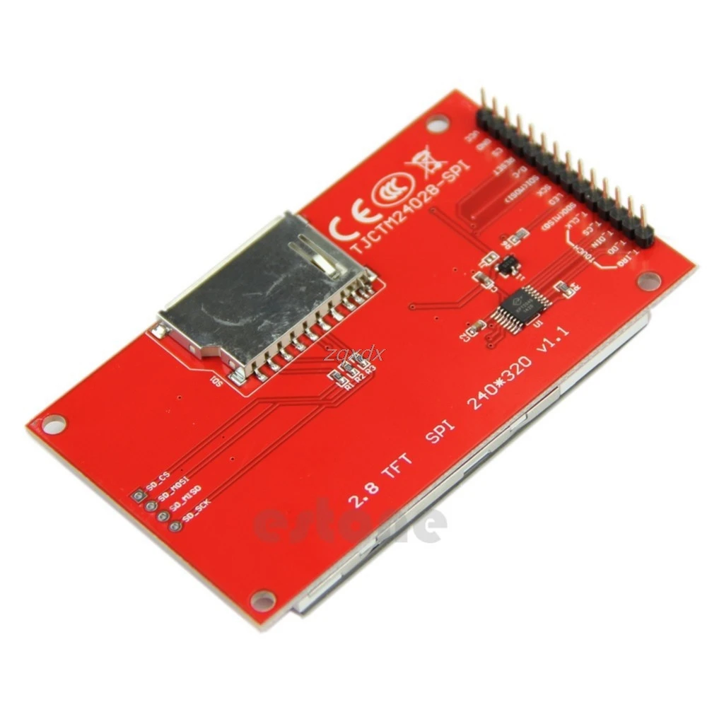 240x320 2," SPI TFT lcd Сенсорная панель последовательный порт Модуль с PCB ILI9341 5 В/3,3 В и Прямая поставка