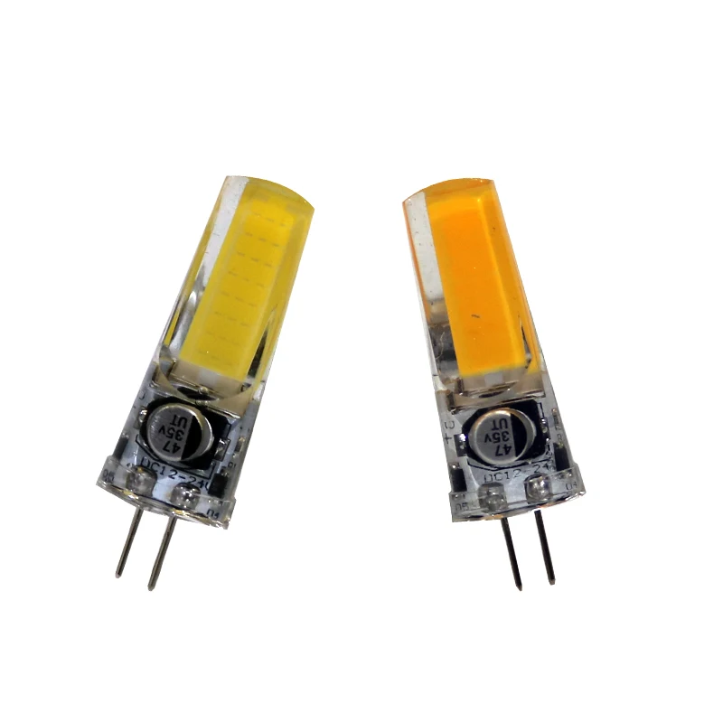 COB SMD LED Mini G4 AC DC 12V 3W 6W диммируемая светодиодная лампа лампы освещения заменяющие