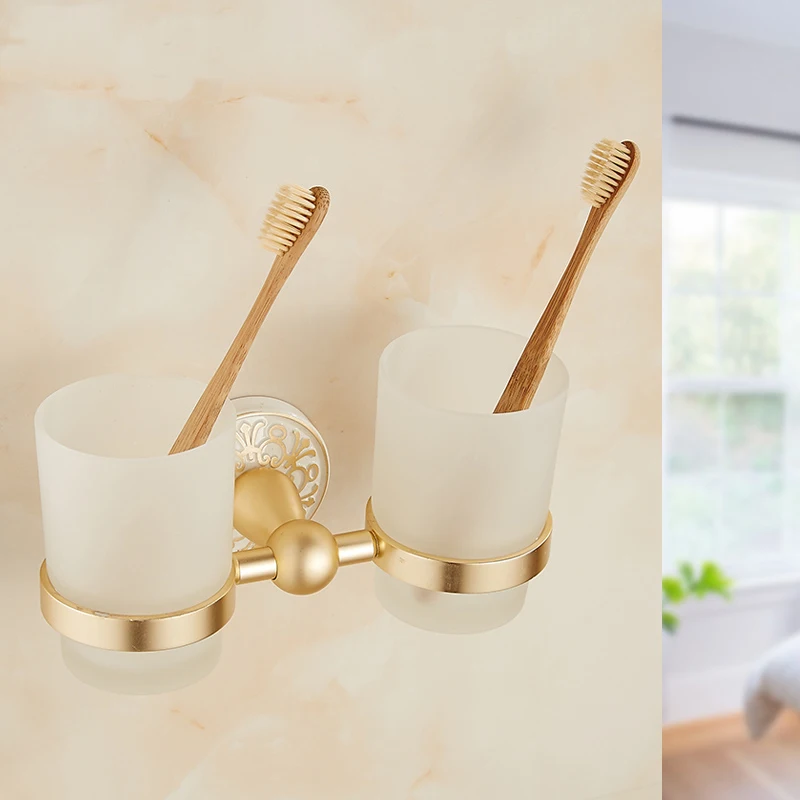 Настенный держатель для чашки краску в ванную комнату античный алюминиевый