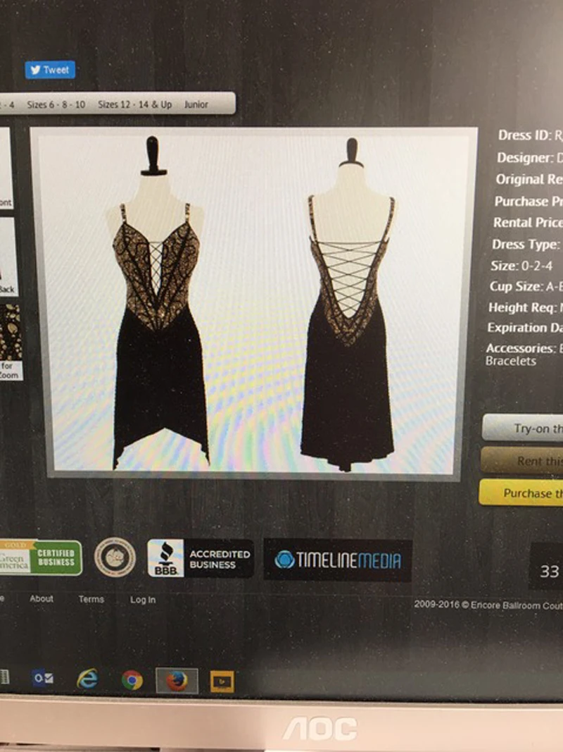 Женская юбка для латиноамериканских танцев черная с V образным вырезом