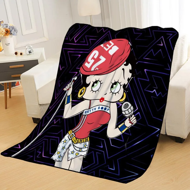 Blanket 3 Новое поступление Betty Boop одеяло s печать мягкий сон одеяло на дом/диван/офис портативный дорожный Чехол одеяло - Цвет: Blanket 3
