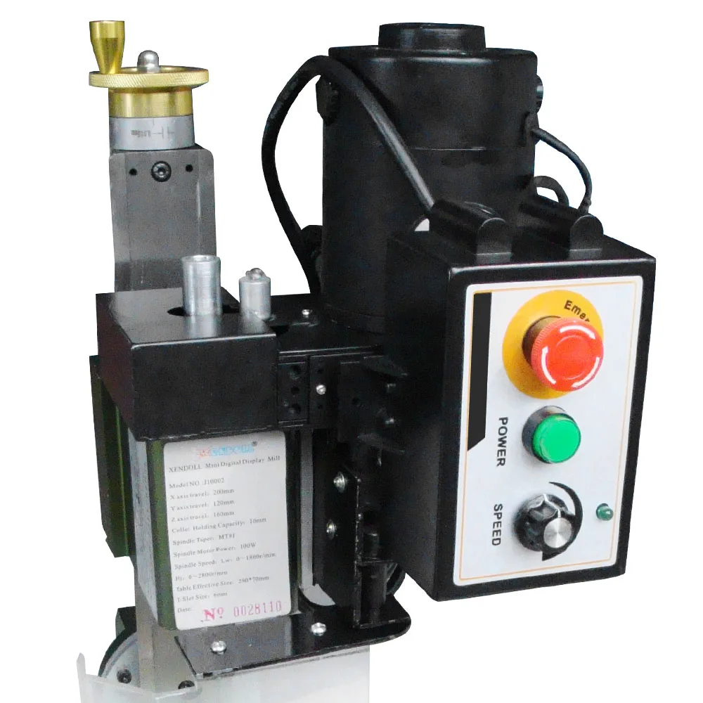 

100W Digital small milling machine 0-2800r/min Mini Milling Machine with Digital display for metal, wood, small parts machining