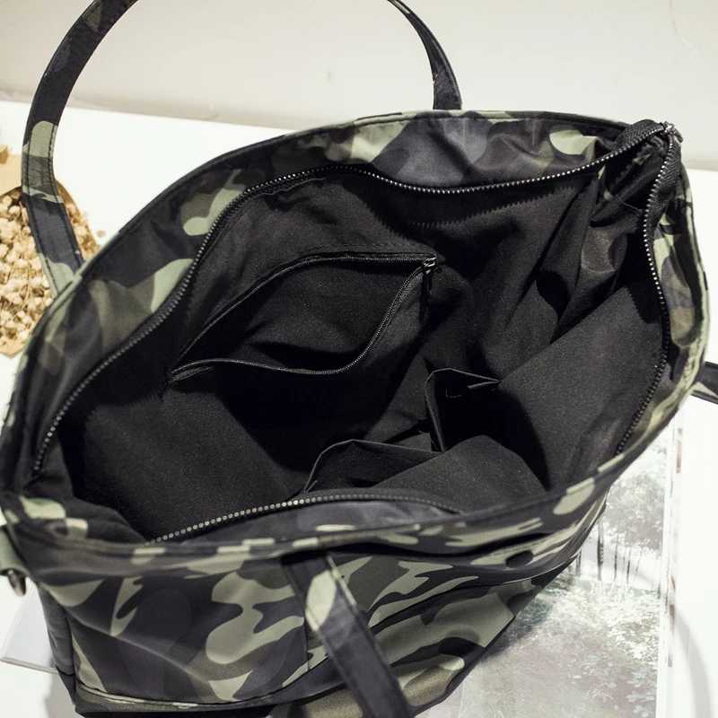 

Winter Waterproof Oxford Cloth Women Bag Fashion Casual Canvas Camouflage Nylon Bag Shoulder Bags Lady Shopping Handbag Bolsa