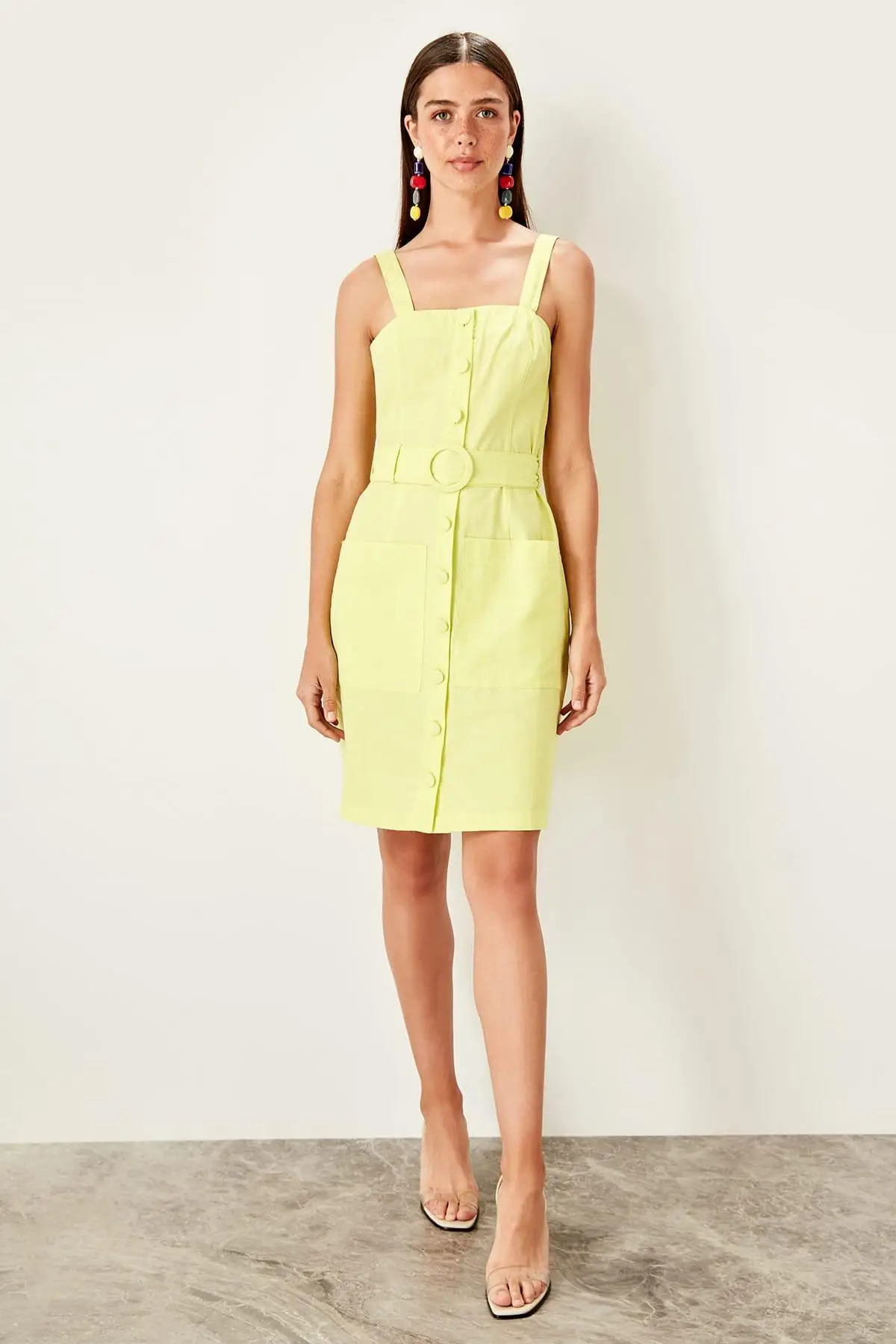 Trendyol Yellow arches платье TWOSS19EL0073 | Женская одежда