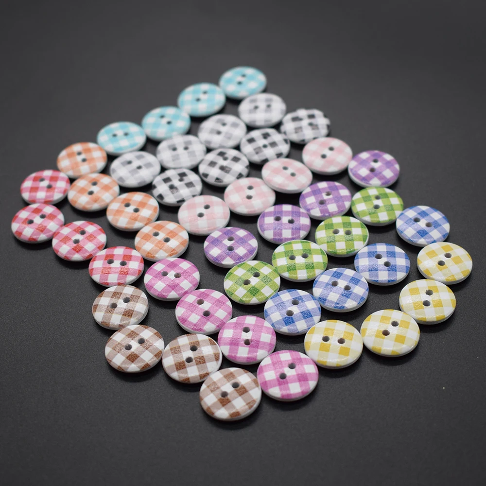 Декоративные деревянные пуговицы 50 шт./лот разные варианты для шитья