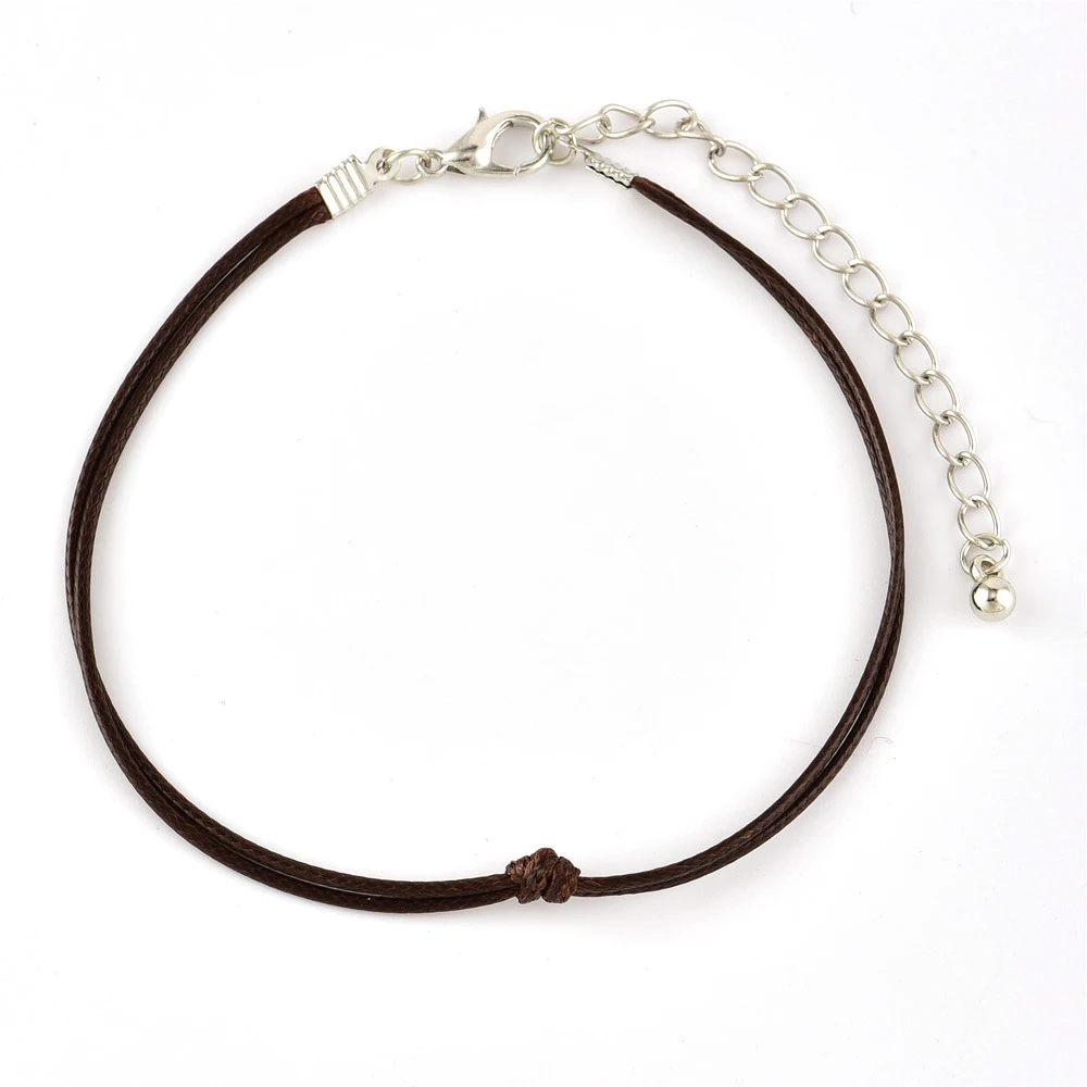 2 Pcs/Set Simple Women Anklets Conch Black Leather Braided Rope Anklet Set Bohemian Female Beach Party Jewelry Accessories | Украшения и