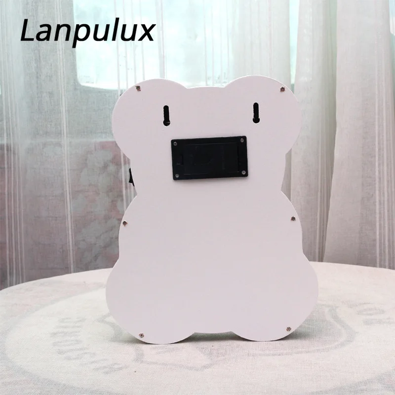 Деревянный ночной Светильник Lanpulux в форме медведя с милым мультяшным рисунком, аксессуары для украшения дома, светильник, светильник для детской спальни, светильник ing