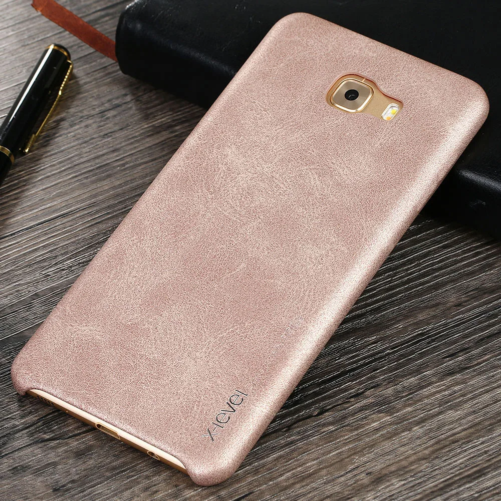 X-Level кожаный чехол для телефона для samsung Galaxy C9 Pro чехол Роскошный PU Мягкий сенсорный ультра тонкий чехол для samsung C9 Pro
