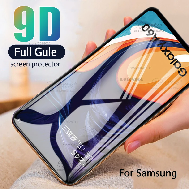 Изогнутое закаленное стекло 9D для Samsung Galaxy m10 m20 m30 m40 защита экрана на m 10 20 30 40