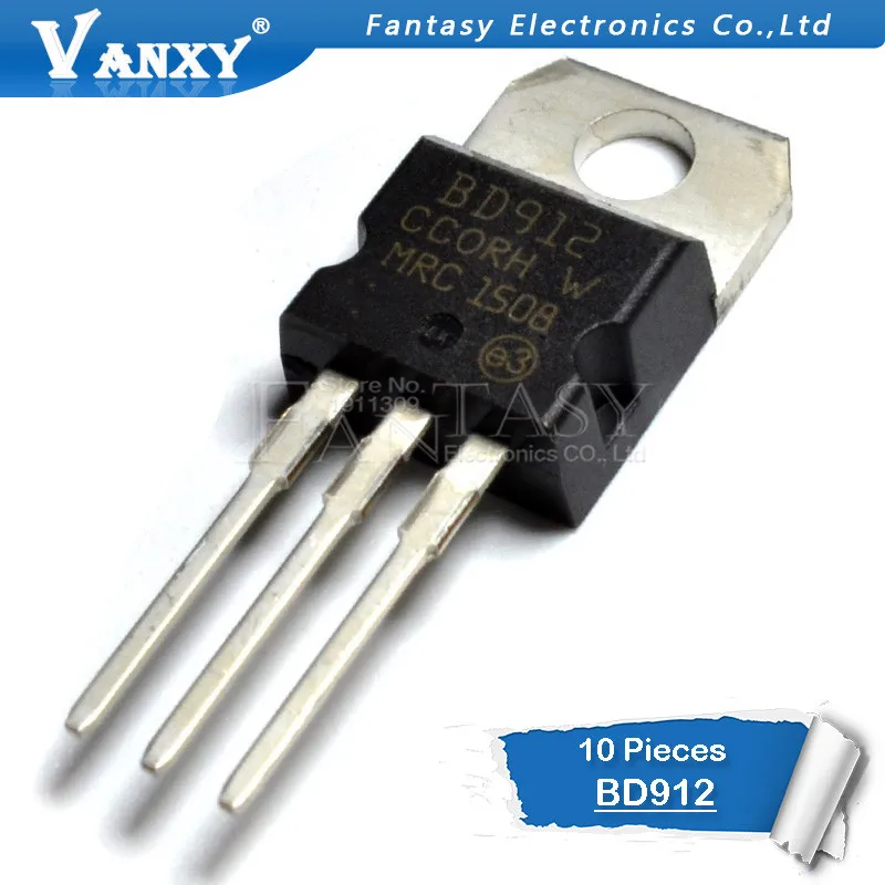 10 шт. BD912 100V 15A 220 BD911 TO220 Дарлингтона новый оригинальный транзистор|Интегральные