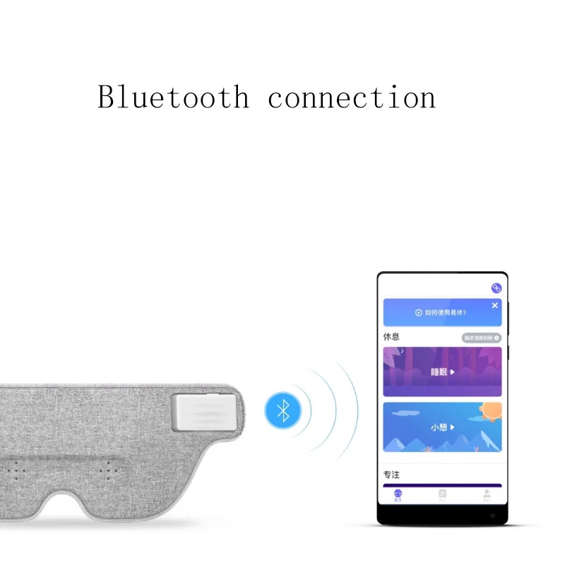 Xiaomi Mijia Air Brain Wave Sleeply маска для глаз Рабочий Ланч-брейк сон в путешествиях bluetooth-соединение смарт-Обнаружение сна