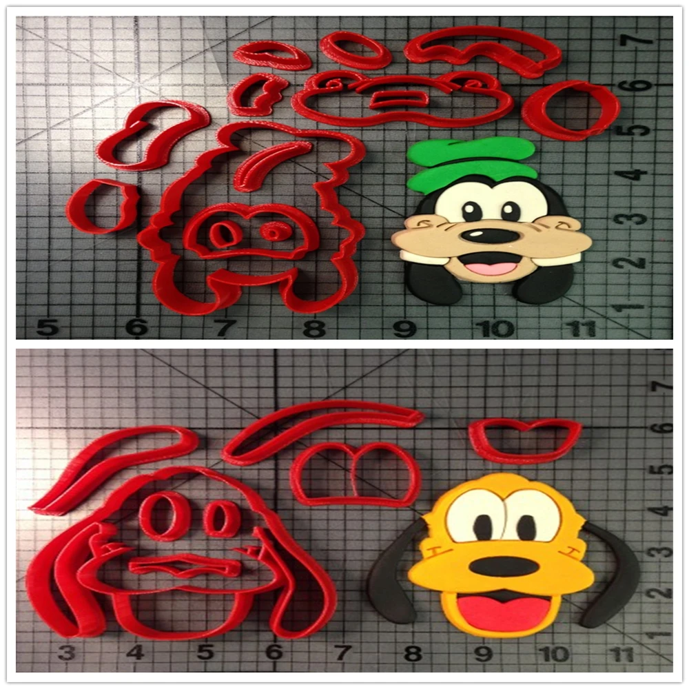 Выполненные на заказ 3D печатные Мультяшные ТВ персонажи собака резак печенья