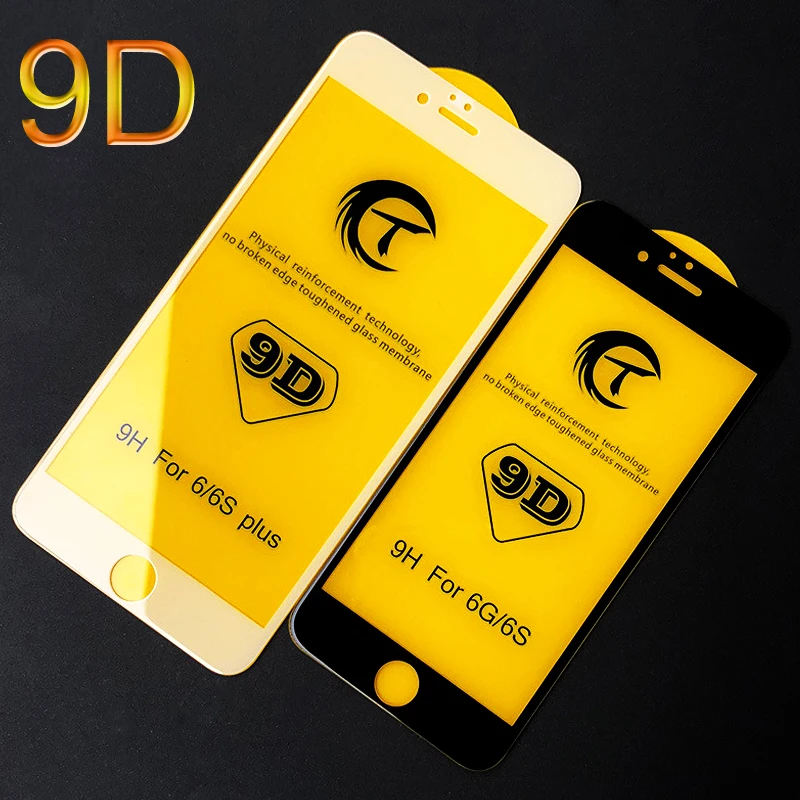 9D Защитное стекло для iPhone 6 6S 7 8 plus X на iphone R XS MAX защита экрана 11 XR|Защитные стёкла и