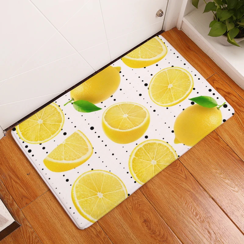 2017 новые ковры с принтом ананаса Нескользящие кухонные коврики для дома гостиной