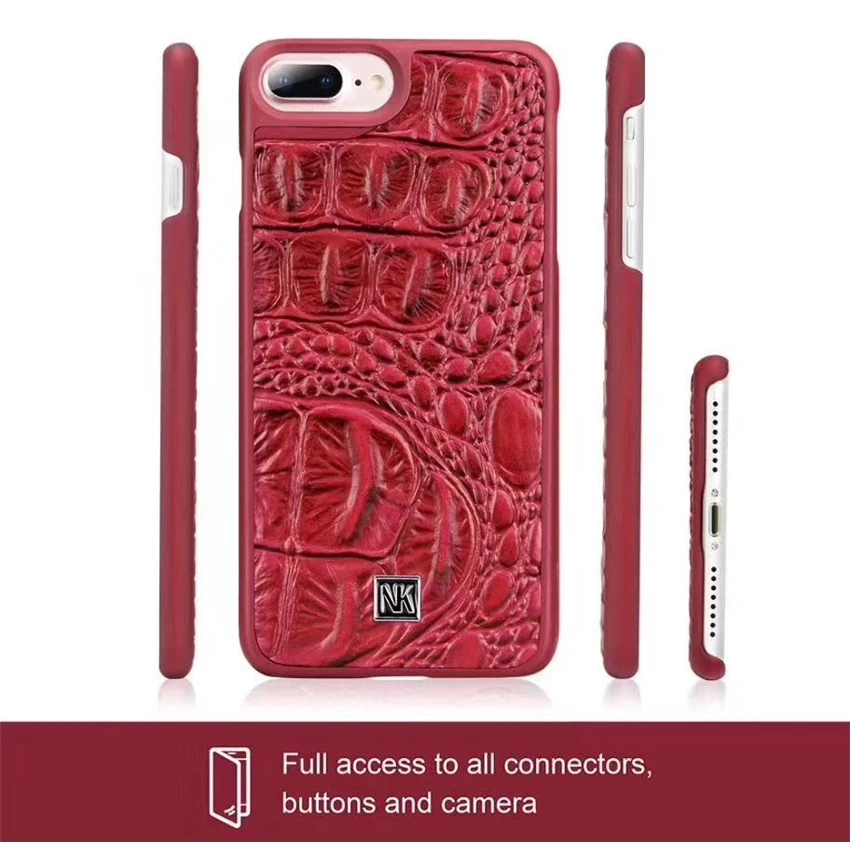Роскошный кожаный магнитный портмоне-клатч для телефона чехол для iPhone 6 6s 7 8 Plus X из крокодиловой кожи Мягкий из ПУ для задней крышки