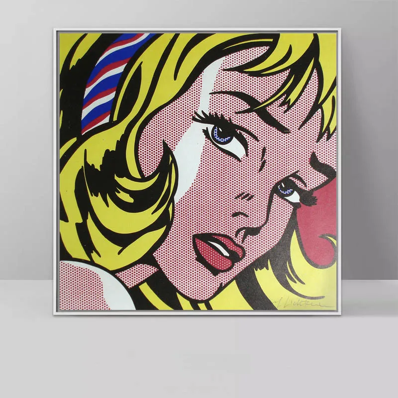 Roy Lichtenstein 65 RELIABLI ART Roy Lichtenstein поп-арт, Картина на холсте, абстрактное искусство для гостиной, квадратные настенные картины, печать на холсте, без рамки - Цвет: Roy Lichtenstein 65