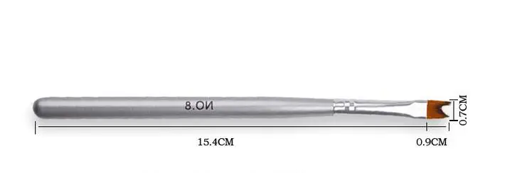 Горячая продажа 1 шт. французская щетка для маникюра половинная Луна ручка