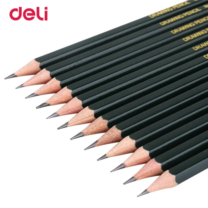Deli канцелярский карандаш для офиса 12 шт. в упаковке рисования искусства|pencil 12|pencils