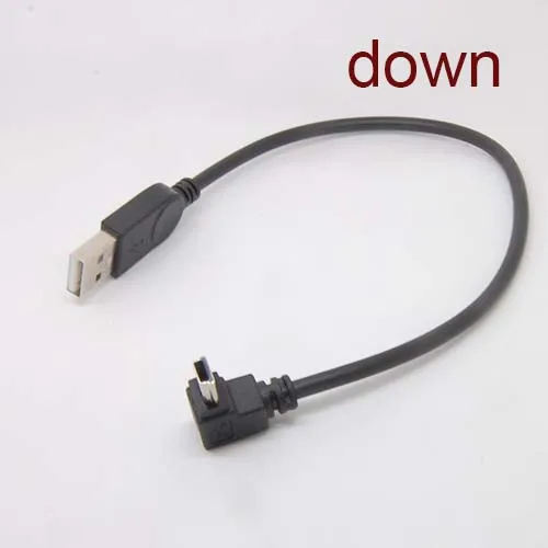 Кабель адаптер с углом понижения 90 градусов USB тип A разъем к Мини B 5 контактный