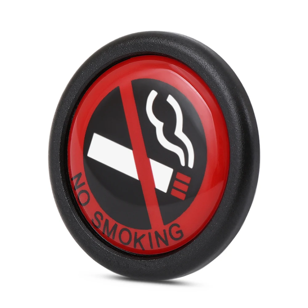 Не курить наклейки для автомобиля Стайлинг допускается круглый красный логотип
