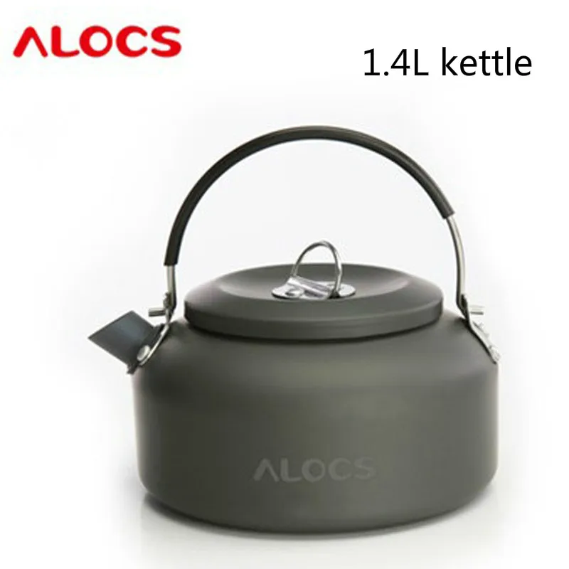 ALOCS Открытый чайник Кемпинг чайник кофе чайник 800 мл/1.4L - Цвет: 1400ml