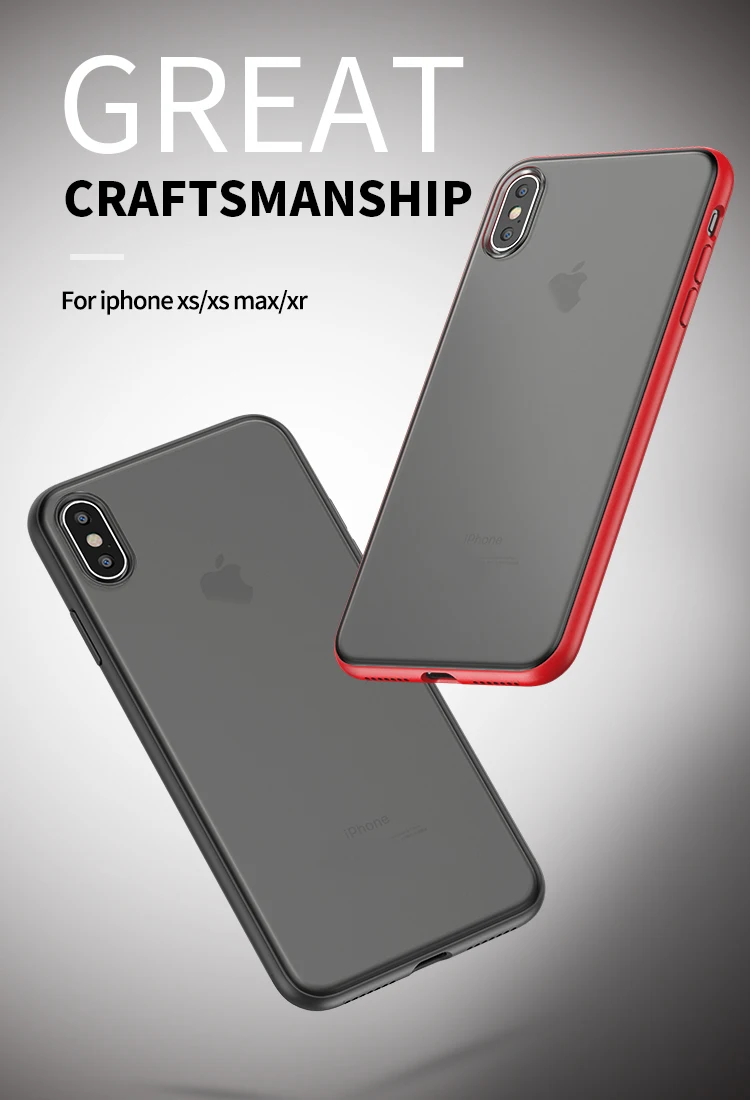 Xs max Чехол iPaky ультра тонкий противоударный чехол для apple iphone 6 6s 7 8 plus силиконовая крышка для PC для iphone xs max xr х чехол для телефона
