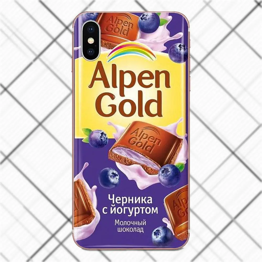 Чехол для Galaxy Alpha Core Note 2 3 4 S2 A10 A20 A20E A30 A40 A50 A60 A70 M10 M20 M30 Еда Аленка бар с изображением шоколада wonka