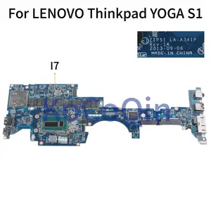 kocoqin laptop motherboard for lenovo thinkpad yoga s1 i7 4500u 8g mainboard 04x5239 00ht135 04x5240 00ht133 zips1 la a341p free global shipping