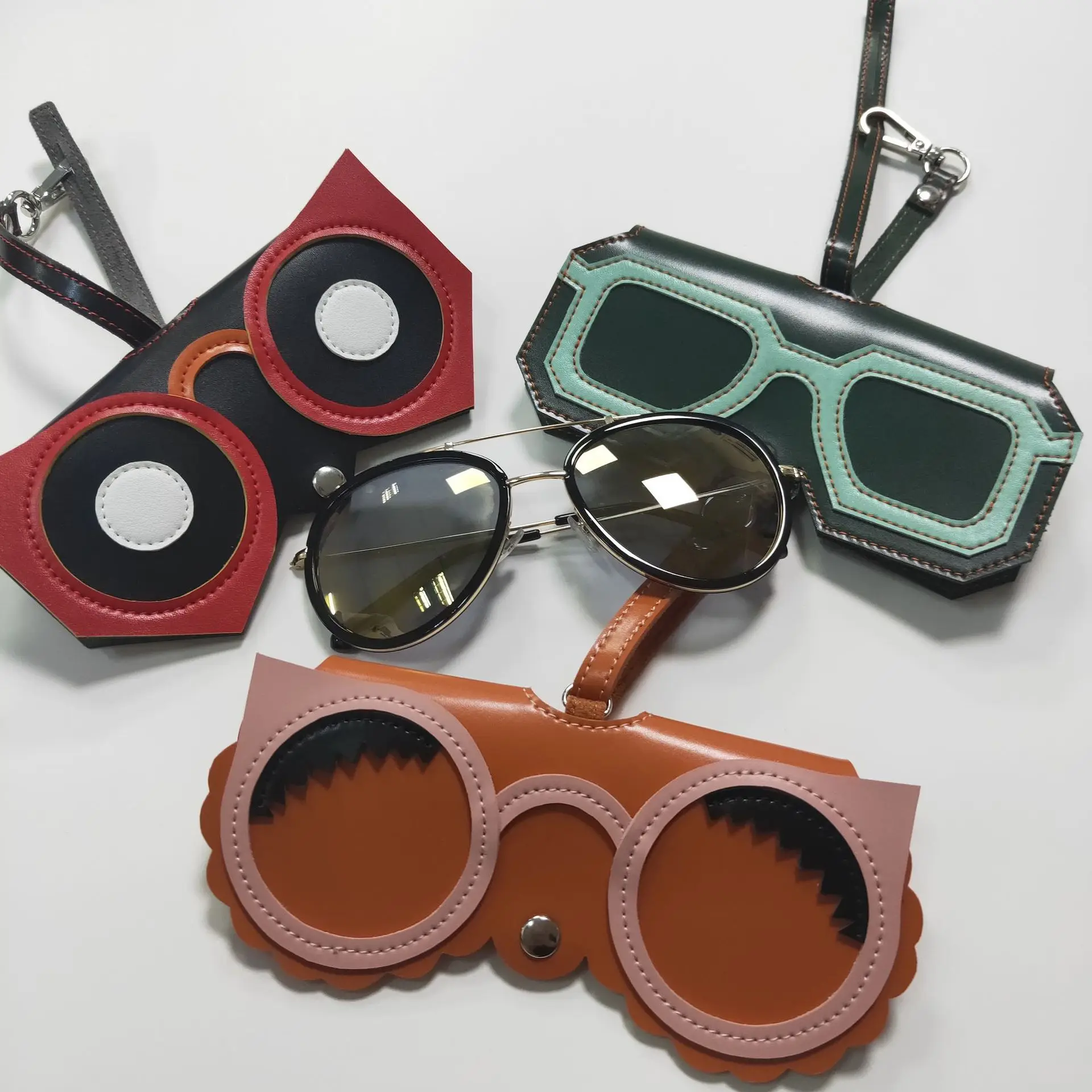 Модный Чехол для очков милый защитный чехол солнцезащитных Ins Hot Cartoon чехлы и