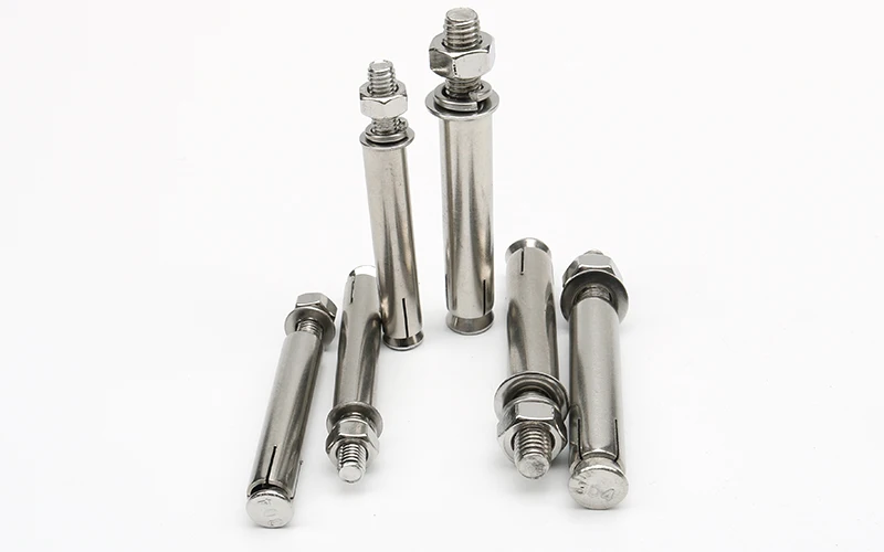 6 шт./партия M6/M8* 60/70/80 мм нержавеющая сталь 304 гильза анкерного болта установочный винт кольца бетонный якорь внешний шестигранник болты