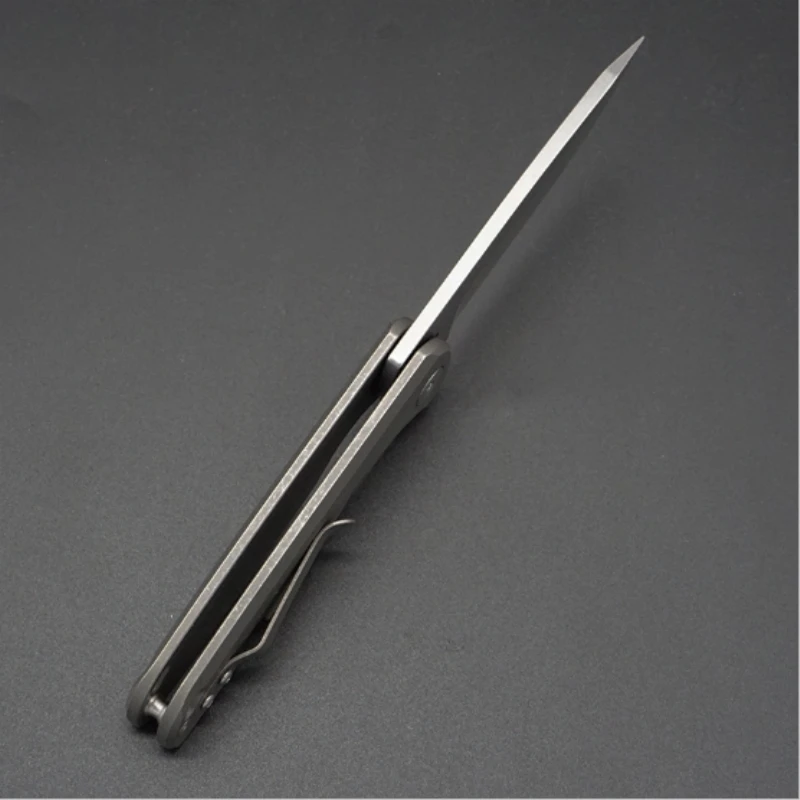 Новый складной нож D2 лезвие титановая ручка шариковый подшипник Флиппер