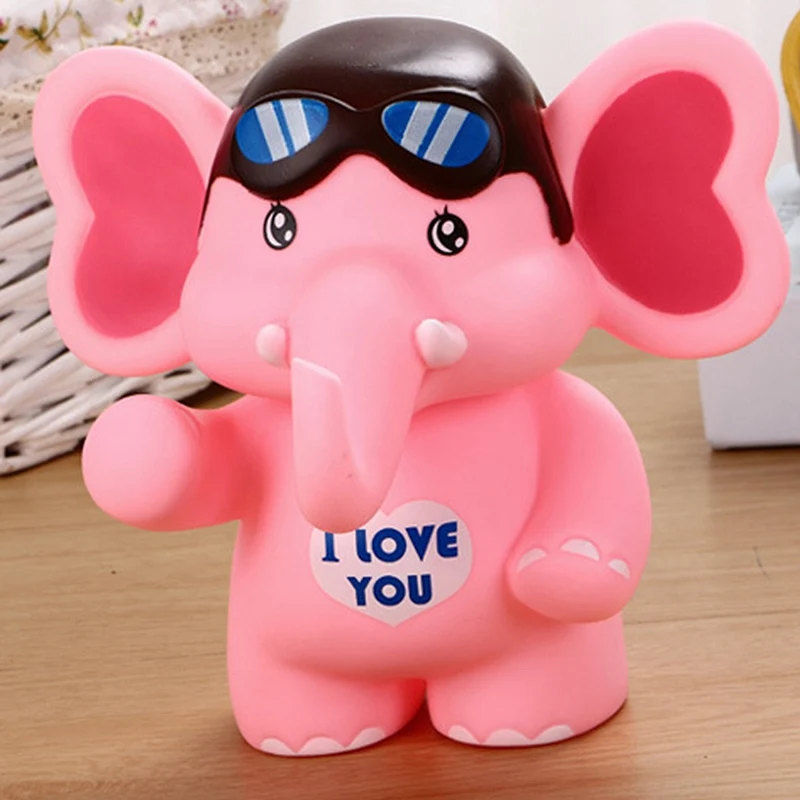 Милая Копилка со слоном из мультфильма копилка для денег монет игрушка Детские