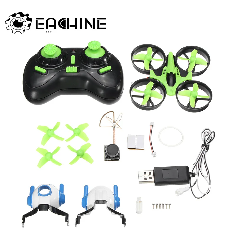 Eachine E010C микро FPV гоночный Дрон с камерой 800TVL 40CH 25MW CMOS 45C батарея креплением