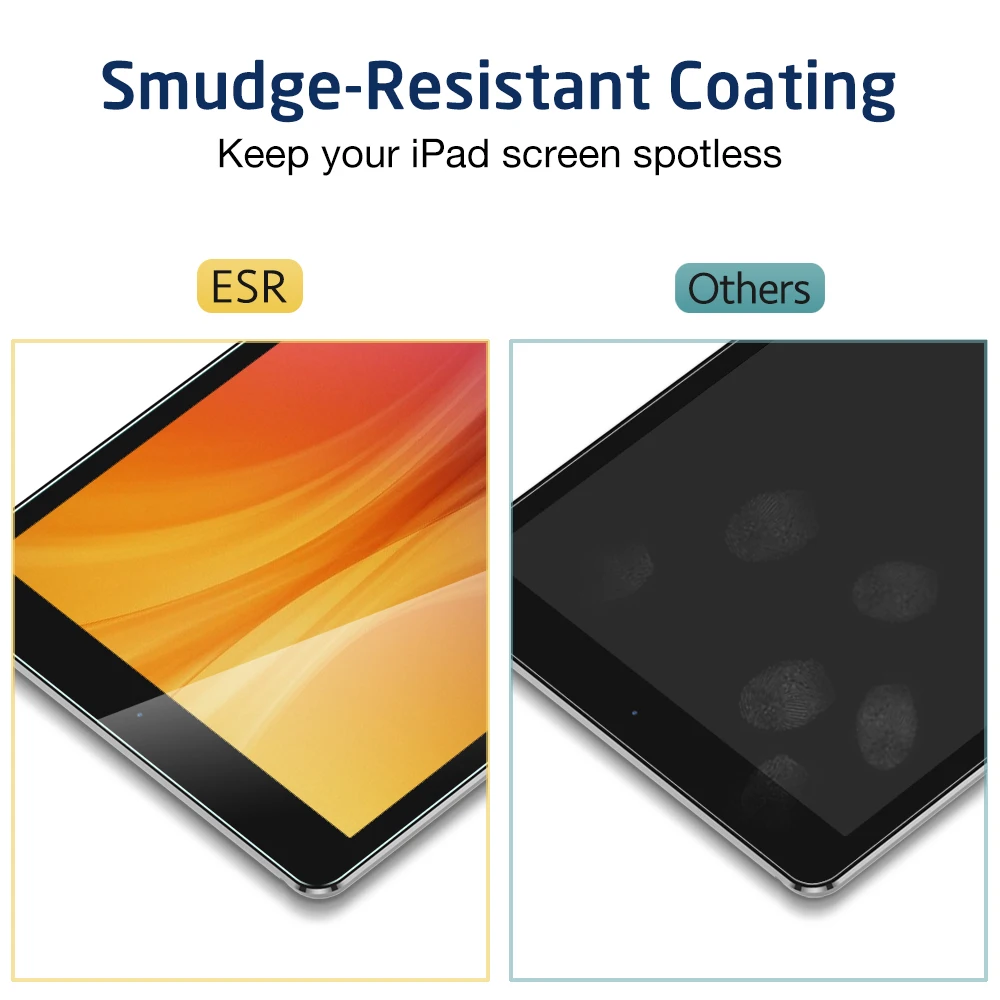 Защитная пленка для экрана для iPad /Pro 9,7/Air 2/Air ESR 0,33 мм закаленное стекло с защитой от синего излучения и бесплатным аппликатором для нового iPad