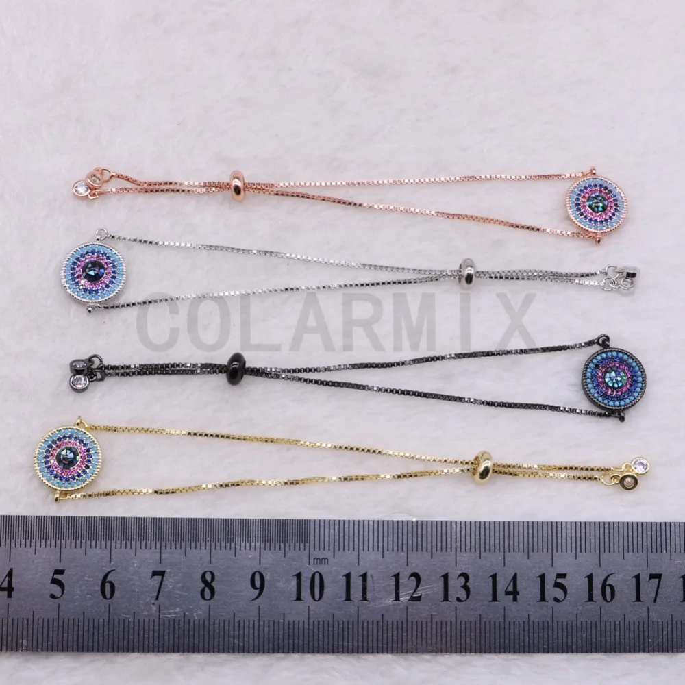 

10 pieces round bracelets with eye bracelet bangle wholesale jewelry handcrafted mix color beads bracelets 3583