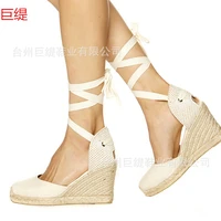 wedges shoes for women sandals high heels summer shoes round toe muffin with casual woman peep toe platform sandals