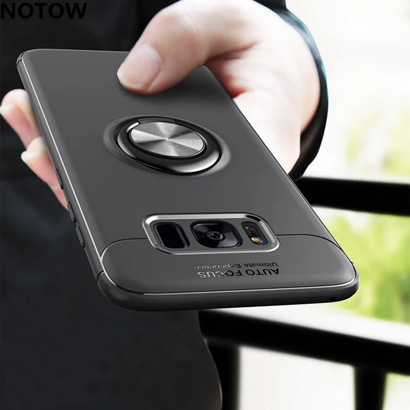 Роскошный автомобильный держатель-кольцо NOTOW для Samsung galaxy S8/S8Plus с поворотом на 360