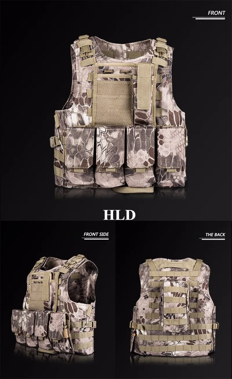 Airsoft тактический военный амфибия MOLLE жилет multicam Модульная Тактический Бой военно-тактические Python Камуфляжный жилет