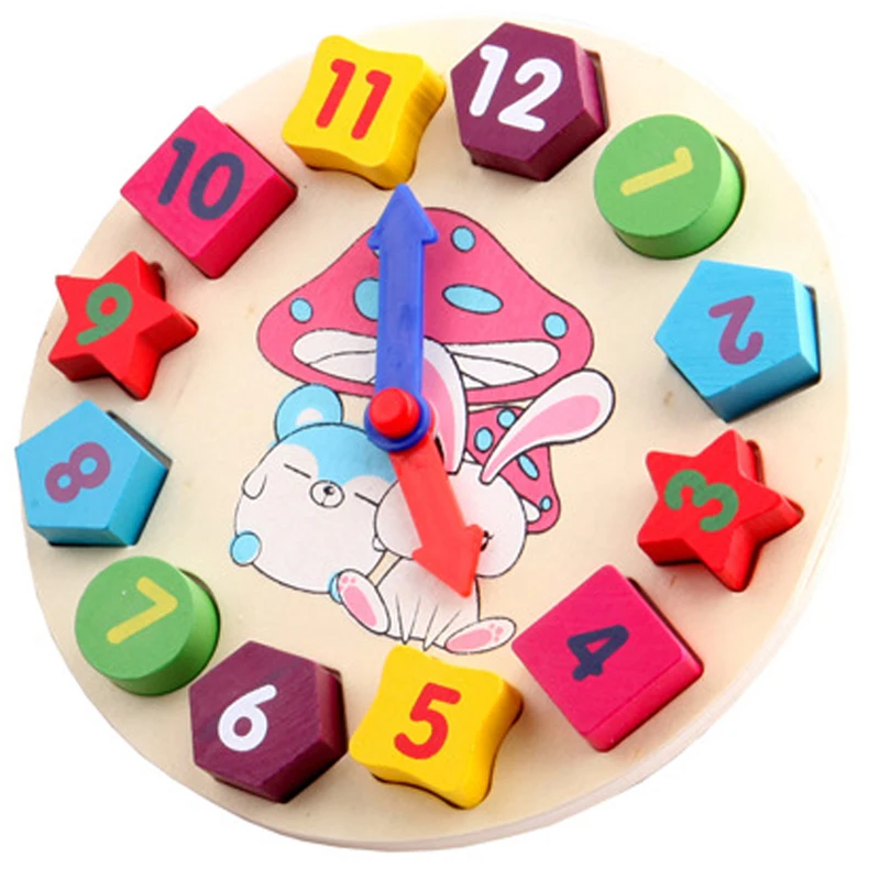 Трехмерные цифровые часы с изображением кролика из мультфильма подходящая форма