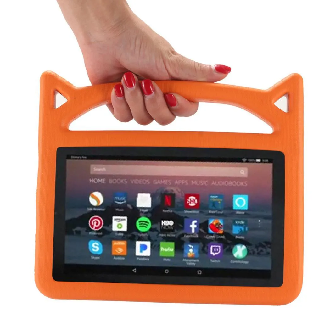 Для Amazon Kindle Fire HD 8 8th Gen детский Безопасный EVA резиновый чехол-подставка с ручкой чехол для планшета общего назначения