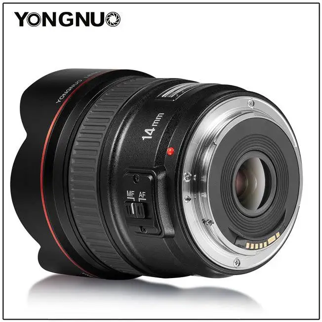 YONGNUO ультра широкоугольный основной объектив YN 14 мм F2.8 металлическое Крепление с